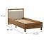 Ágy Indygo L90 tölgy wotan-beige,2