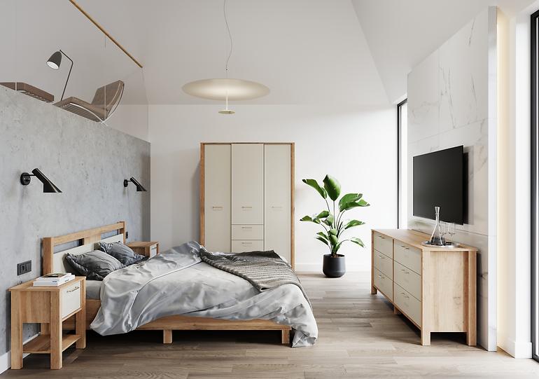 Ágy Indygo L90 tölgy wotan-beige,3