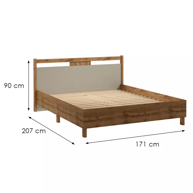 Ágy Indygo L160 tölgy wotan-beige