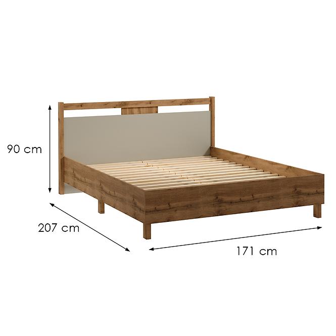 Ágy Indygo L160 tölgy wotan-beige