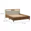 Ágy Indygo L160 tölgy wotan-beige,2