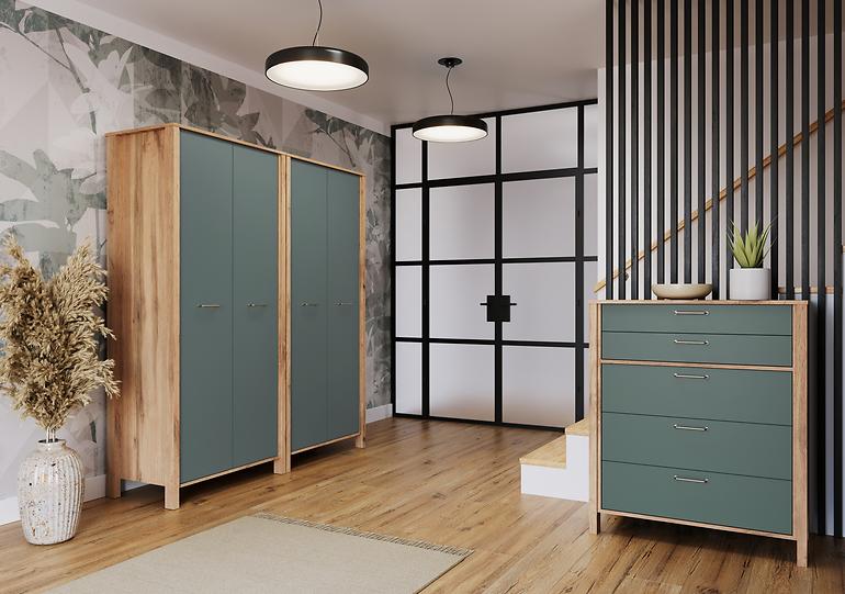Ágy Indygo L90 tölgy wotan-green,4