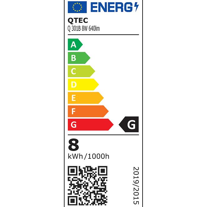 Lámpa Q-301B LED BLACK 8W 50CM K1