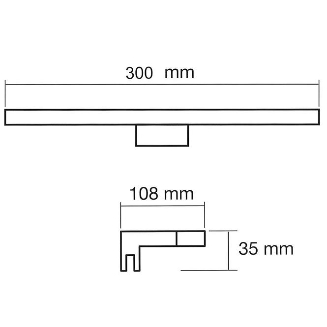 Lámpa Q-304G LED GOLD SHINNY 5W 30CM K1