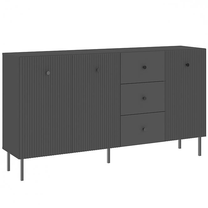 Komód Viena 3D3S antracyt