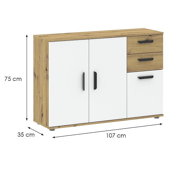 Komód Basic Two 3D2S