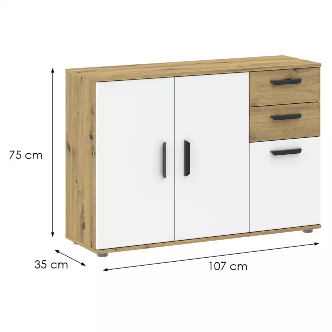 Komód Basic Two 3D2S,2