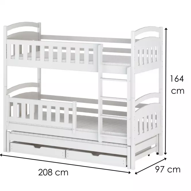 Ágy Blanka 90x200 white
