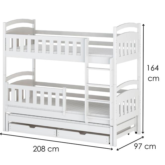 Ágy Blanka 90x200 white