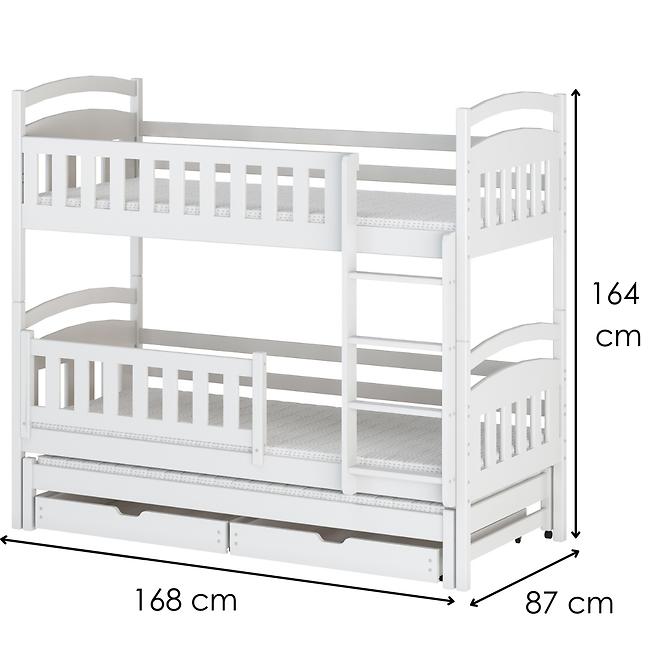 Ágy Blanka 80x160 white