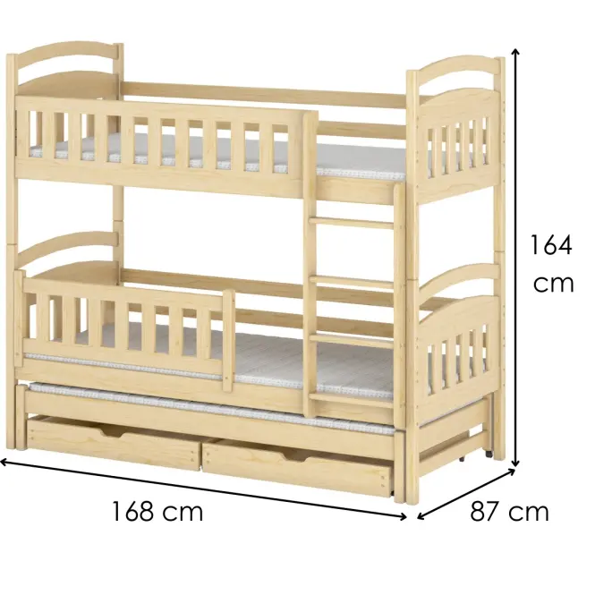 Ágy Blanka 80x160 pine