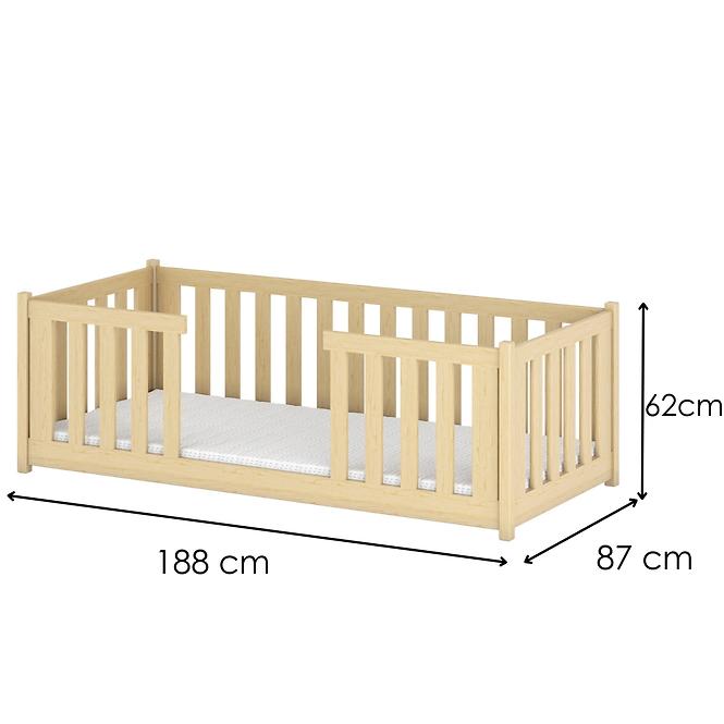Ágy Fero 80x180 pine