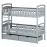 Ágy Ignas 90x200 grey