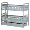 Ágy Ignas 80x160 grey