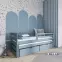 Ágy Senso 90x200 grey,3