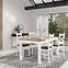 Asztal Agat 160+2x40 artisan/fehér,6