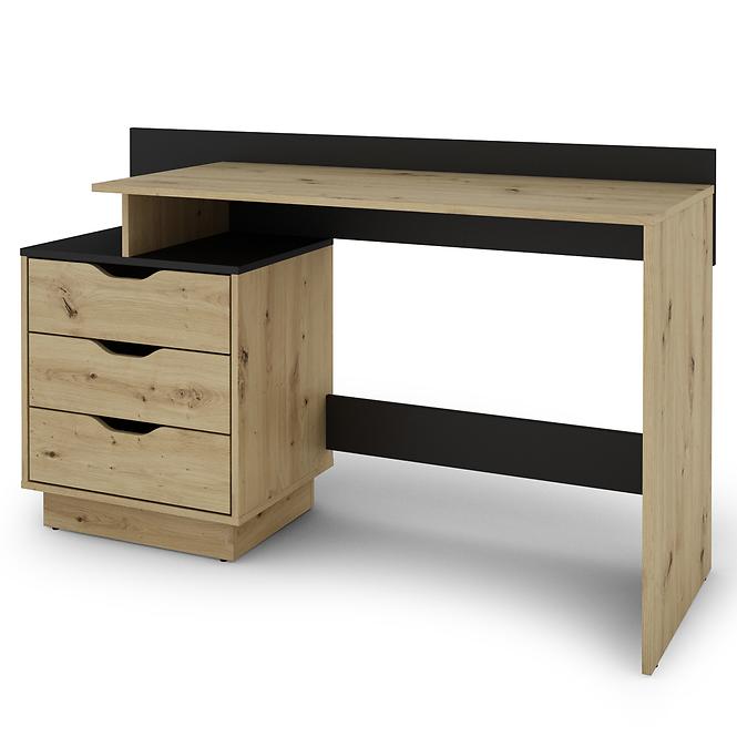 Íróasztal Cesar 2 artisan/fekete,7