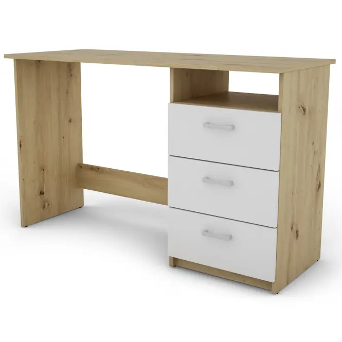 Íróasztal Ernesto artisan/fehér,3