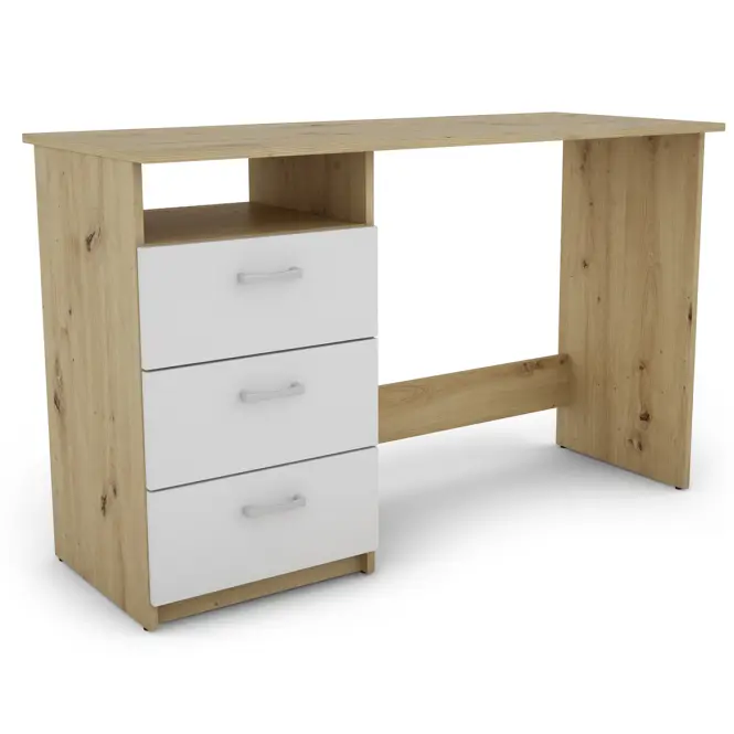 Íróasztal Ernesto artisan/fehér,5