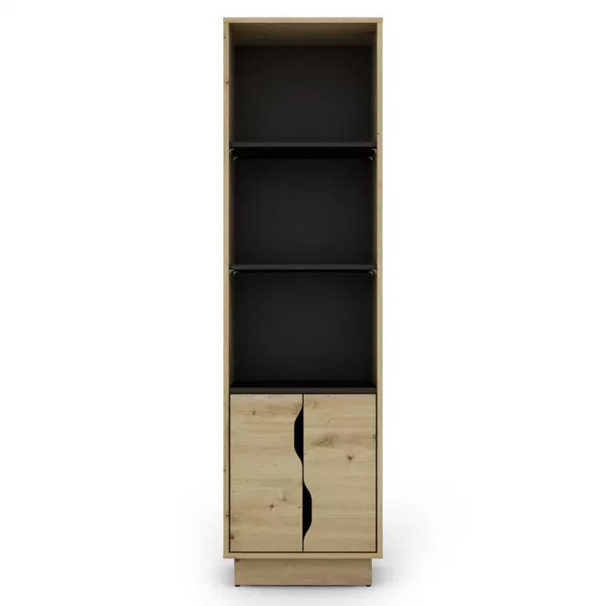 Regál Cesar 2 artisan/fekete,2