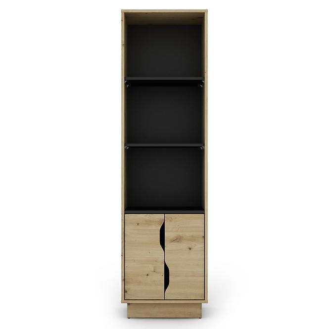 Regál Cesar 2 artisan/fekete,2