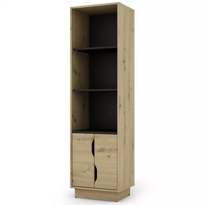 Regál Cesar 2 artisan/fekete,3
