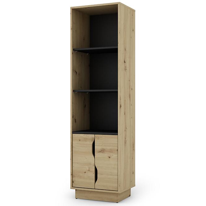 Regál Cesar 2 artisan/fekete,3