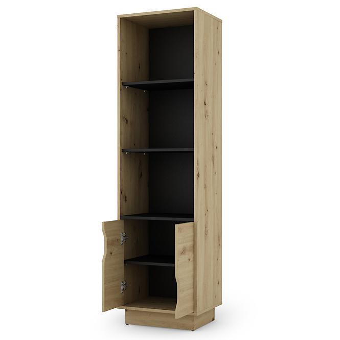 Regál Cesar 2 artisan/fekete,4