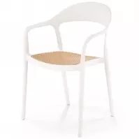 Szék K530 fehér/természetes