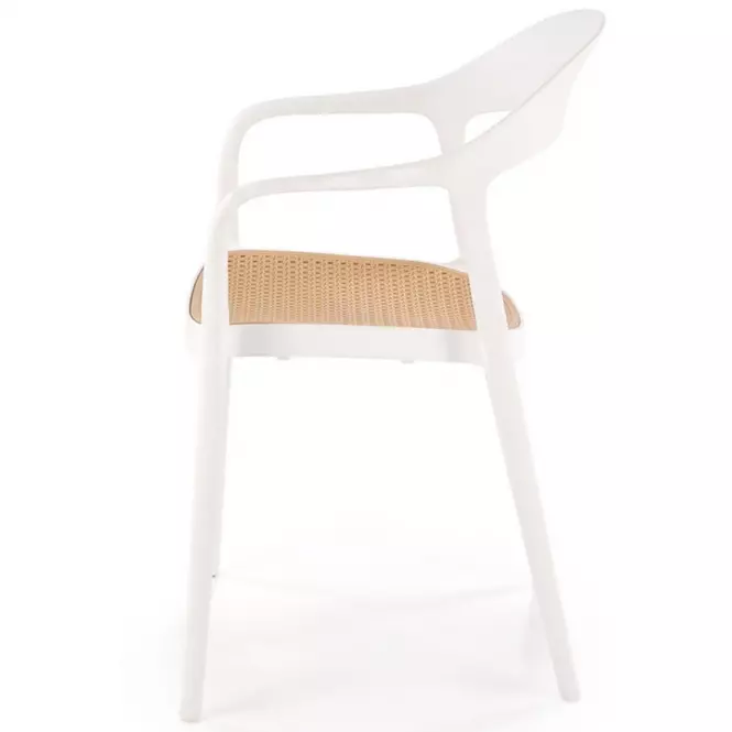Szék K530 fehér/természetes