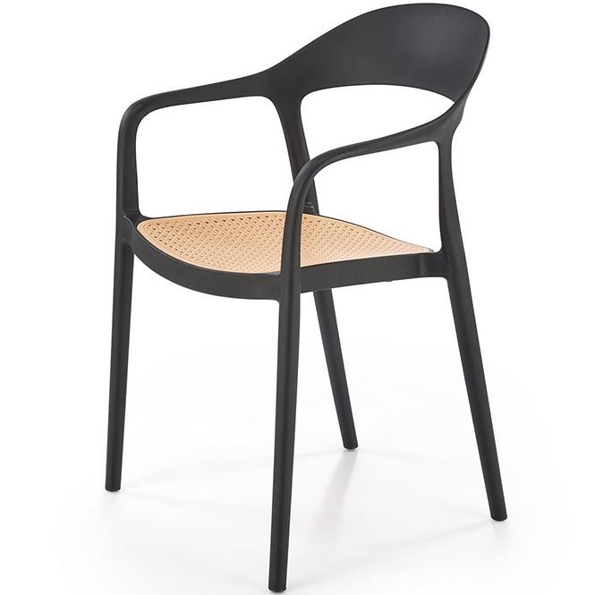 Szék K530 fekete/természetes