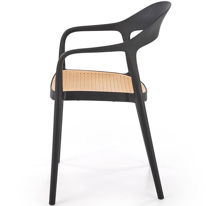 Szék K530 fekete/természetes