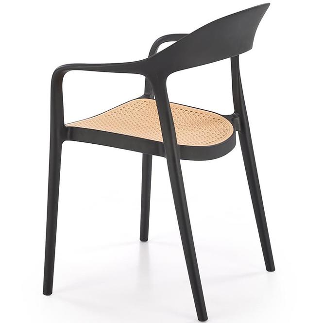 Szék K530 fekete/természetes