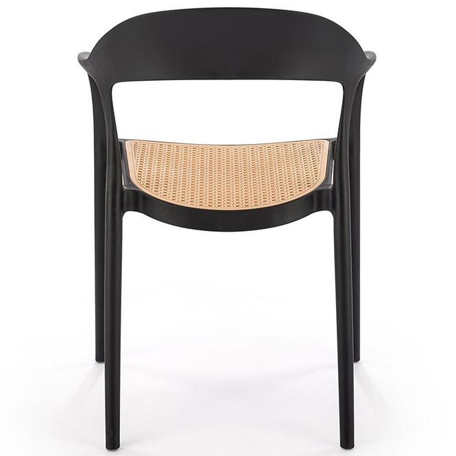 Szék K530 fekete/természetes