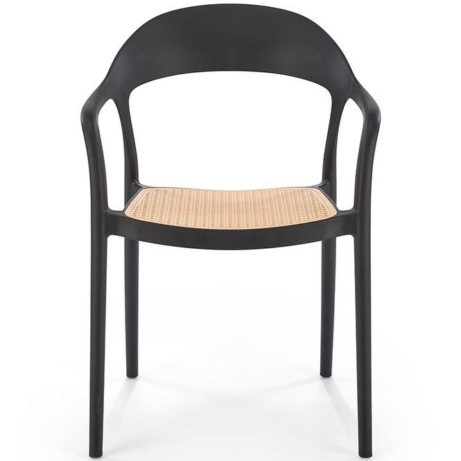Szék K530 fekete/természetes