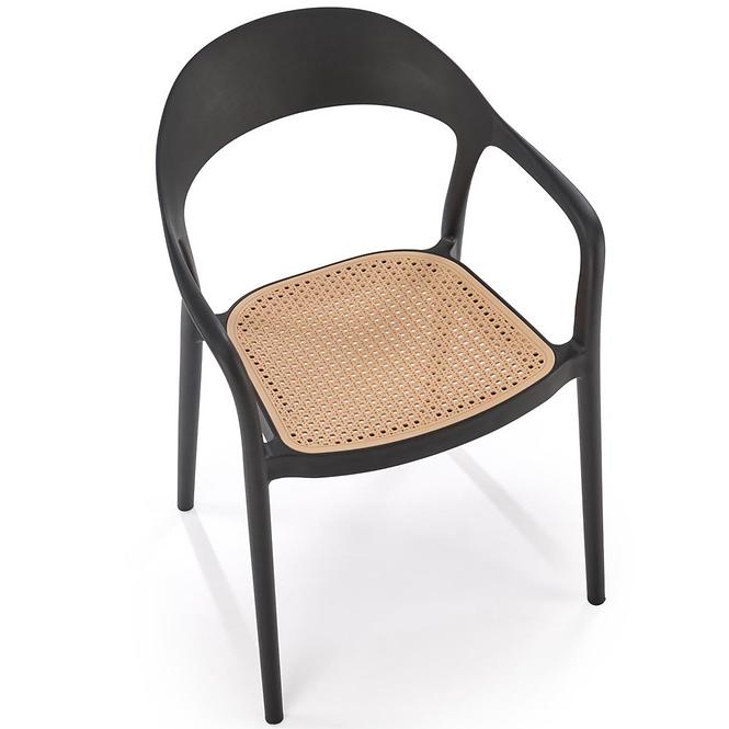 Szék K530 fekete/természetes