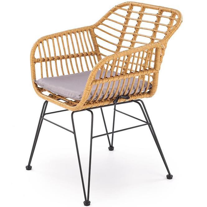 Szék K541 szürke/természetes