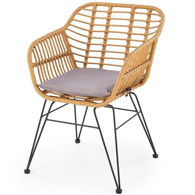 Szék K541 szürke/természetes
