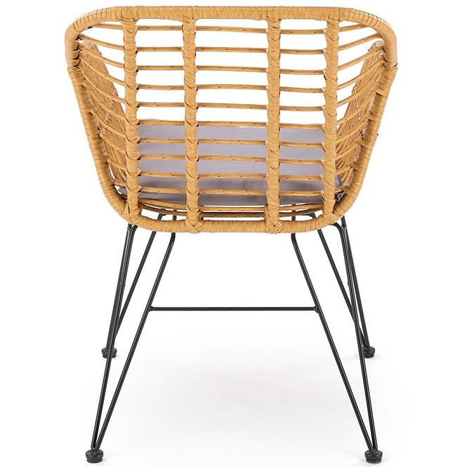 Szék K541 szürke/természetes
