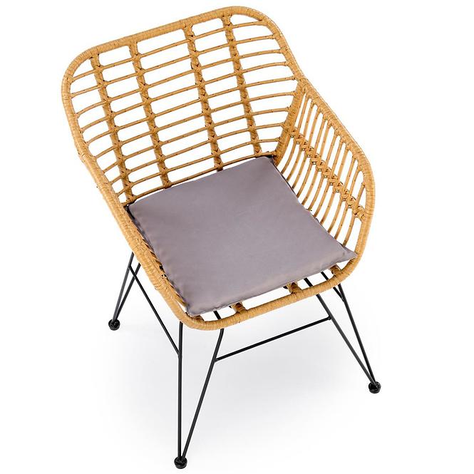 Szék K541 szürke/természetes