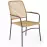 Szék K457 rattan barna/fekete