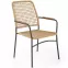 Szék K457 rattan barna/fekete