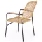 Szék K457 rattan barna/fekete,5