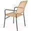 Szék K457 rattan barna/fekete,5