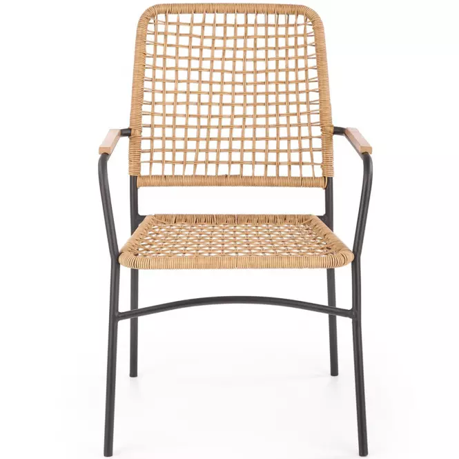 Szék K457 rattan barna/fekete,7