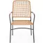 Szék K457 rattan barna/fekete,7