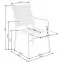 Szék K457 rattan barna/fekete,8