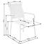 Szék K457 rattan barna/fekete,8