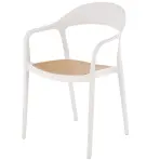 Szék K530 fehér/természetes