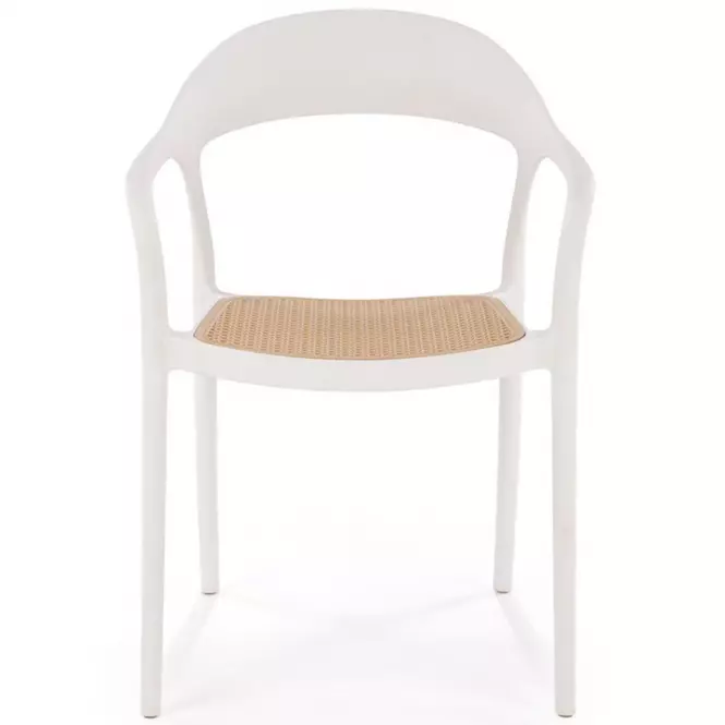 Szék K530 fehér/természetes,4